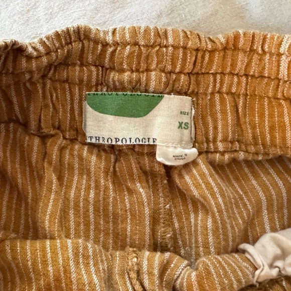 Anthropologie Striped Yellow Shorts — Sz XS - Picture 3 of 3